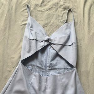 Superdown light blue cut-out romper